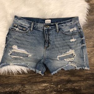 Distressed Jean Shorts